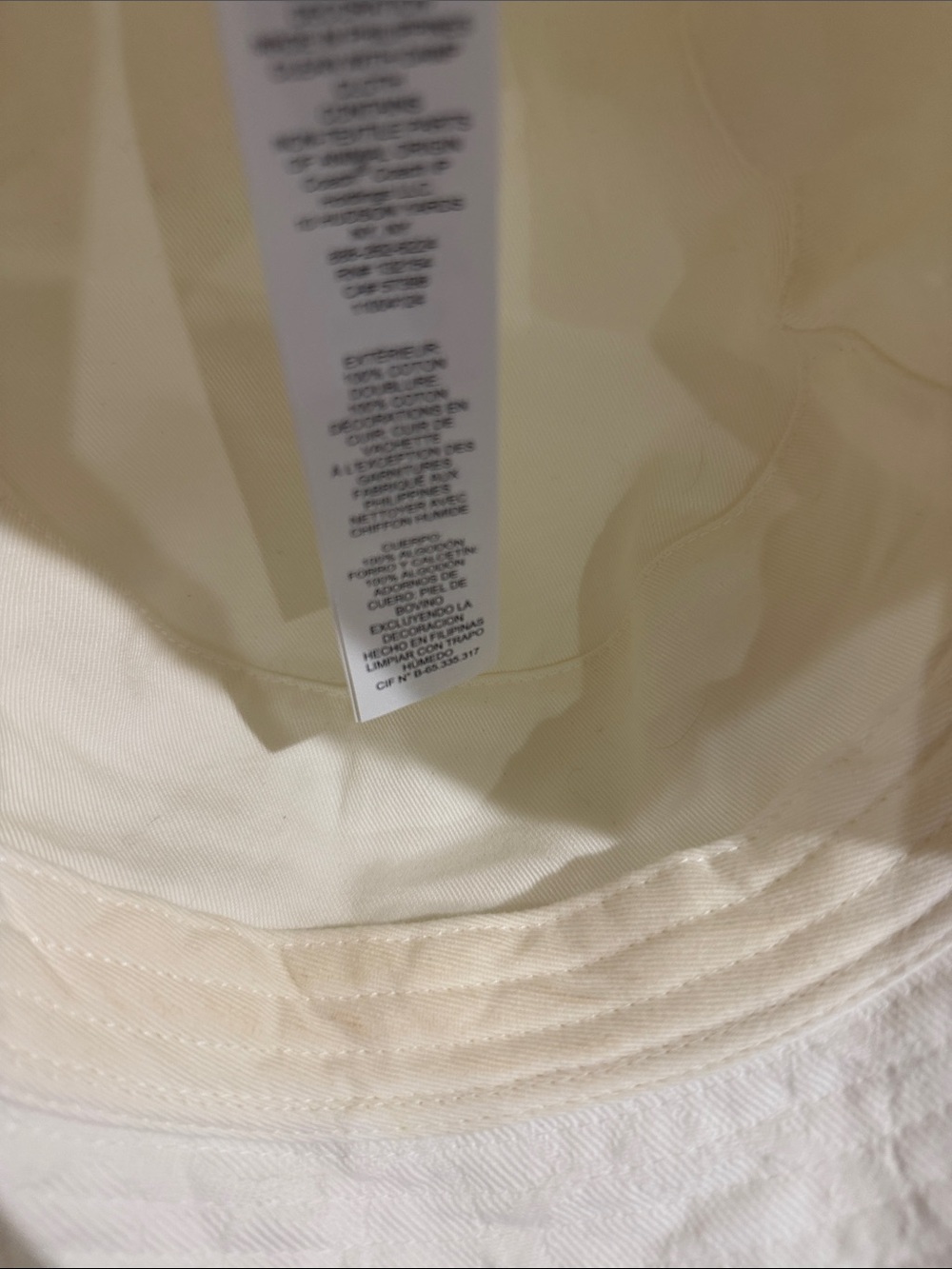 Coach Cream Logo-Pattern Bucket Hat - Picture 7 of 8